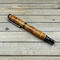 rare amboyna burl wood pen with gunmetal hardware