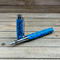 southwest blue turquoise and chrome fountain pen