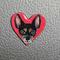 chihuahua heart shaped mini magnets