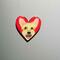 hand drawn Schnauzer heart magnets for fridge or any magnetic surface