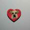Hand drawn Schnauzer mix pet portrait on a wooden heart