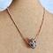 Leopard Glass Copper Fidget Necklace on Bust