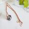 Leopard Glass Copper Fidget Necklace