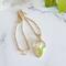 Phlox & Fern Gold-colored Sterling Silver Wire Wrapped Necklace
