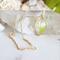Phlox & Fern Gold-colored Sterling Silver Wire Wrapped Necklace