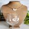 Polymer Clay Moon Copper Jewelry Set on bust
