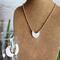 Polymer Clay Moon Copper Jewelry Set on Bust