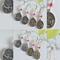 Gold and Silver Capricorn Zodiac Coin Earrings with Ruby Gemstones