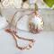 Mother of Pearl and Turquoise Copper Wire Wrapped Tree Necklace
