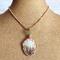 Mother of Pearl and Turquoise Copper Wire Wrapped Tree Necklace on Bust