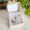 Mother of Pearl and Turquoise Copper Wire Wrapped Tree Necklace in packaging