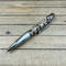 Cotton and cotton seed ballpoint pen in antique silver