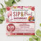 Editable Sip and Paint Flyer and Ticket Bundle | Party Event Template 