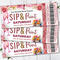 Editable Sip and Paint Flyer and Ticket Bundle | Party Event Template 