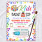 DIY Kids Sip and Paint Ticket and Flyer Bundle | Kids Event Template
