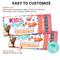 Editable Kids Sip and Paint Ticket Template | Kids Event Ticket