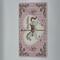 Pink and gold themed carousel horse girl birthday card with while polka dots and ballet slippers