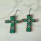 Southwest Aztec Cross Earrings