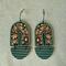 Faux Tooled Leather Earrings, western earrings, southwest earrings