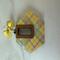 Hexagon Plaid Earrings with Bow