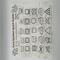8x8 wall art for laundry room showing most commonly used care symbols for laundering your favorite items.