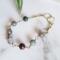Gold Sterling Silver Bloodstone Gemstone Bracelet