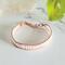 Faux Pearl Copper Wire Wrapped Cuff Bracelet