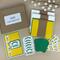 A pineapple card kit to make 6 cards with cardstock, stamped sentiments, ribbons and cards and envelopes.