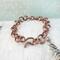 Hand Forged 10 gauge Solid Copper Wire Chain Link Bracelet