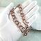 Hand Forged 10 gauge Solid Copper Wire Chain Link Bracelet