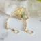 Moss Diamond Gold Colored Sterling Silver Bracelet