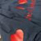 Front of the navy tee-shirt says "I heart the constitution."  in red letters and displays the red heart on the right sleeve.