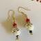 Round Bead Shape Face Drop Earrings Beautiful Eclectic Designs With Gold Tone Nickel Free Ear Wires Jewelry Accessories Whimsical Earrings
