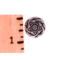 silver floral inspired button