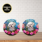Custom stained glass dog car coaster with pet name. 
Set of 2 ceramic dog coasters with vibrant design
