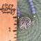 Lotus flower silver focal link