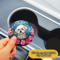 Matching coaster and tumbler for dog mom. 
Coaster showing custom name and pet illustration