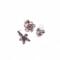 3 silver flower charms for bracelets or necklaces to be used by jewelry artists- handmade