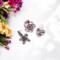 3 silver flower charms for bracelets or necklaces to be used by jewelry artists- handmade
