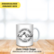 Zoomed-in photo print on coffee cup
Dishwasher safe custom mug for dad