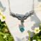 floral focal link or componenet in a necklace