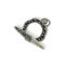 Silver toggle clasp handmade for jewelry artists and designers