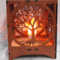Mahogany Tree of Life lamp