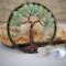 oak tree is displayed against an indoor garden backdrop