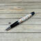 Teddy bear golden doodle pen with chrome components 