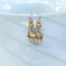 Citrine and gold cultured pearl earrings in sterling silver by MariesGems.