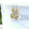 Citrine and gold cultured pearl earrings in sterling silver by MariesGems.