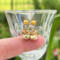 Citrine and gold cultured pearl earrings in sterling silver by MariesGems.