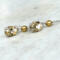 Citrine and gold cultured pearl earrings in sterling silver by MariesGems.