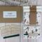 A handmade Christmas card kit with Nutcracker patterned scrapbook paper, cardstock, stamped sentiment, ribbon and envelope to DIY 6 cards.